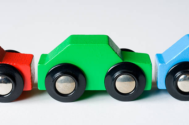 istock Simple green toy car 173570175