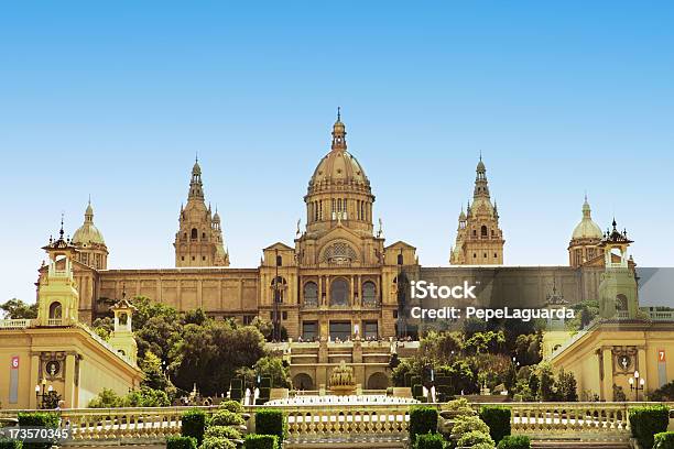 Montjuïc Palace 바르셀로나 건물 외관에 대한 스톡 사진 및 기타 이미지 - 건물 외관, 건축, 건축물