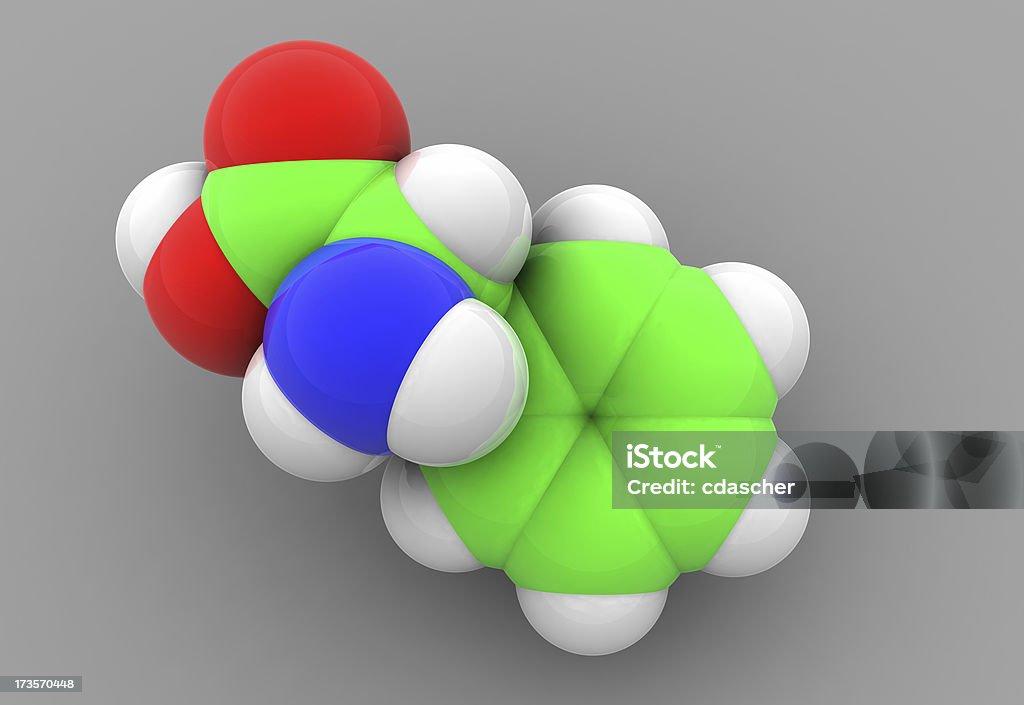 molecola - Foto stock royalty-free di Aminoacido