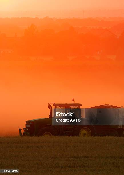 Trattore Al Tramonto - Fotografie stock e altre immagini di Affari - Affari, Agricoltura, Ambientazione esterna