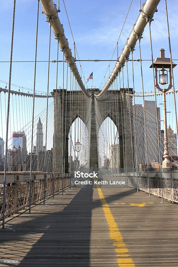 Brooklyn Bridge - Foto de stock de Arquitetura royalty-free