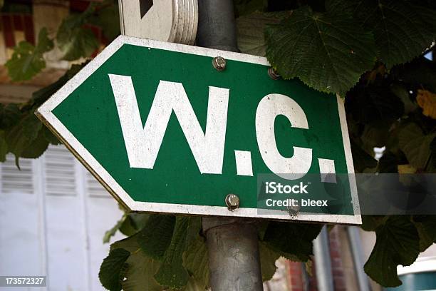 Sign Wc Stock Photo - Download Image Now - Animal Dung, Bathroom, Clean