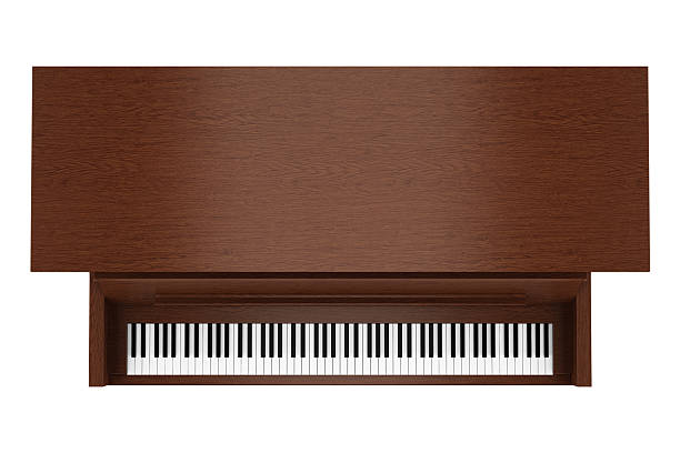 istock top view of brown upright piano isolated on white background 173572438