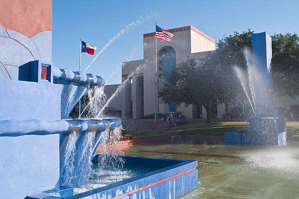 fuente de la feria estatal de texas - fair park fotografías e imágenes de stock