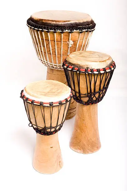 Musical instrument Djembe drums.