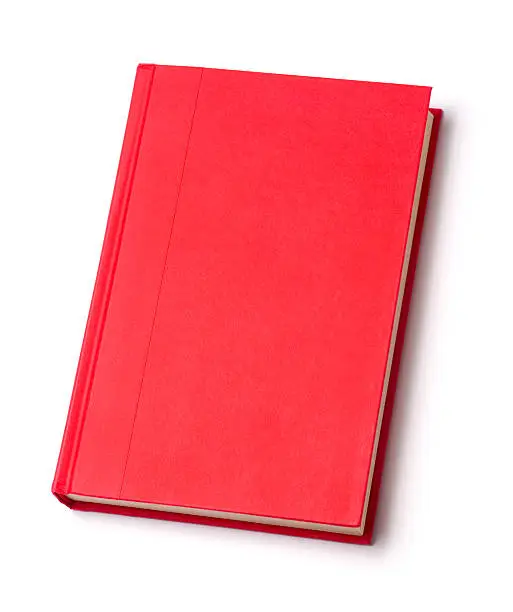 Photo of Blank red hardback book