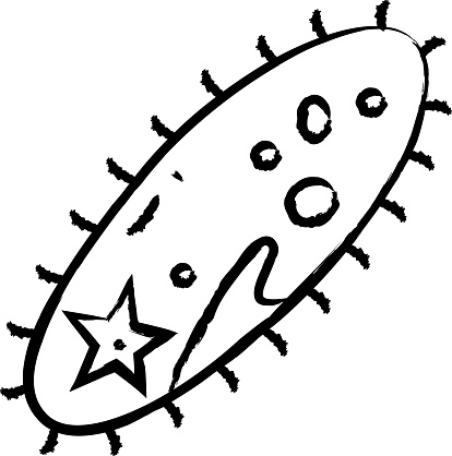 Multicellular organisms hand drawn vector illustration