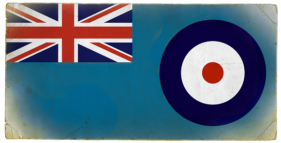 A grunge flag of the British Royal Air Force