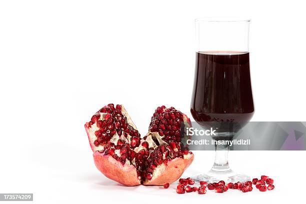 Pomegranate Stock Photo - Download Image Now - Antioxidant, Cut Out, Drinking Glass