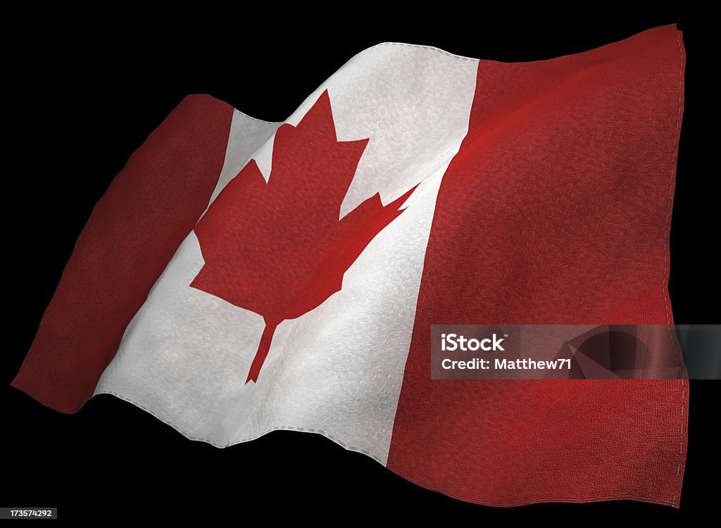 3 D Bandeira Canadense - Foto de stock de Abstrato royalty-free