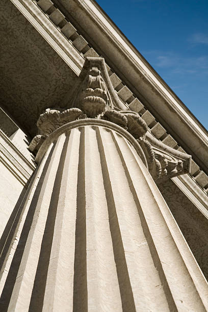 roman columna de wall street - control column fotografías e imágenes de stock