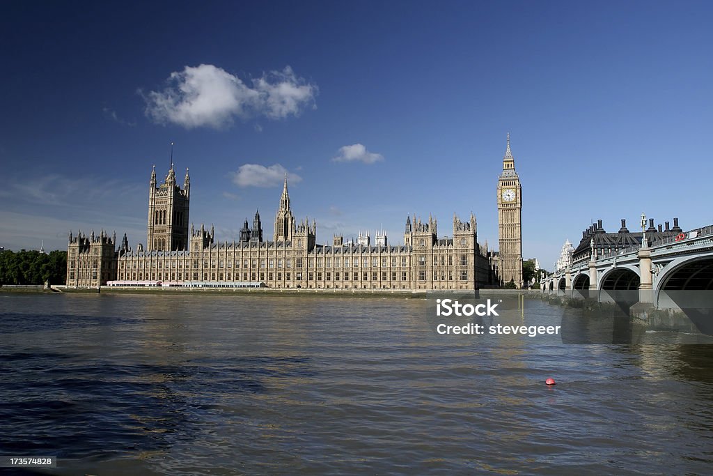 국회의사당, 웨스트민스터 구름다리, 런던 - 로열티 프리 0명 스톡 �사진