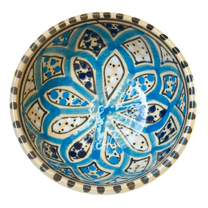 Hand-painted tunisian bowl. Typical souvenir from Tunis.