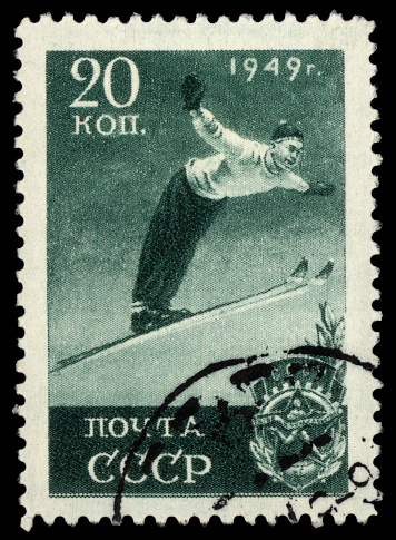 CCCP Vintage postage stamp from 1949