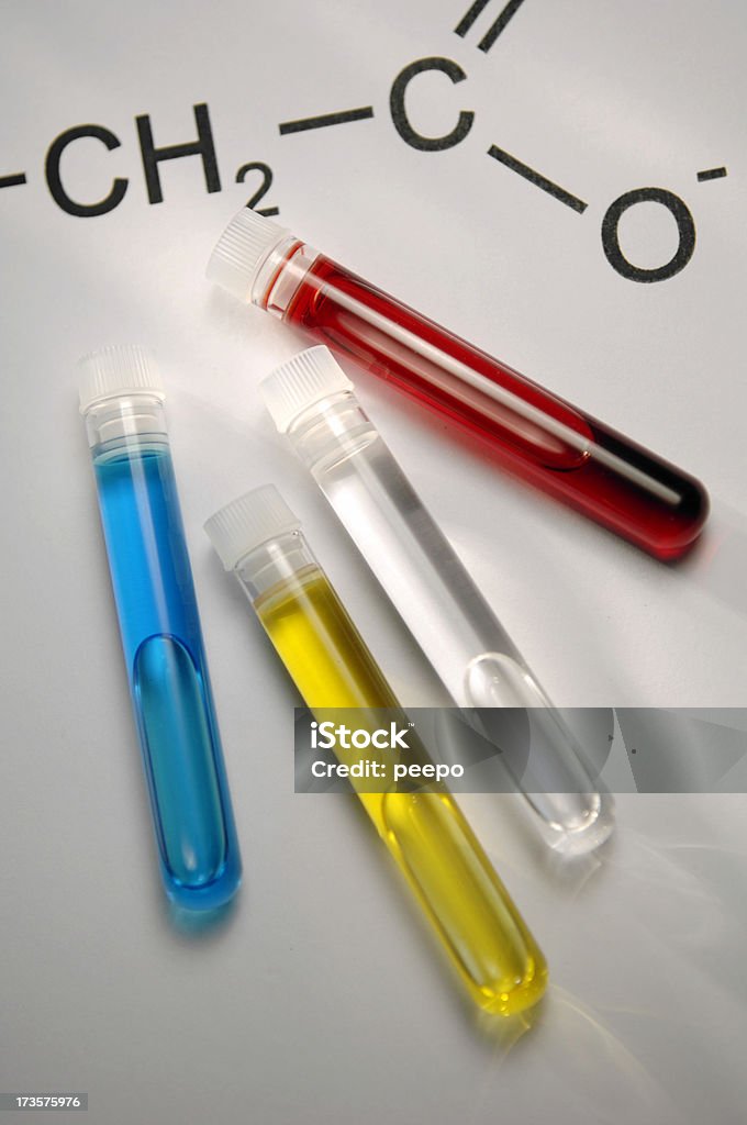 chemischen Gleichungen - Lizenzfrei Bildschärfe Stock-Foto