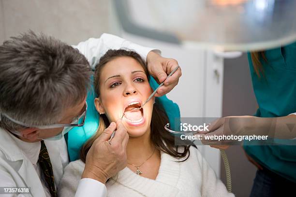 Dental Untersuchung Stockfoto und mehr Bilder von Zahnarzt - Zahnarzt, 2000-2009, 21. Jahrhundert