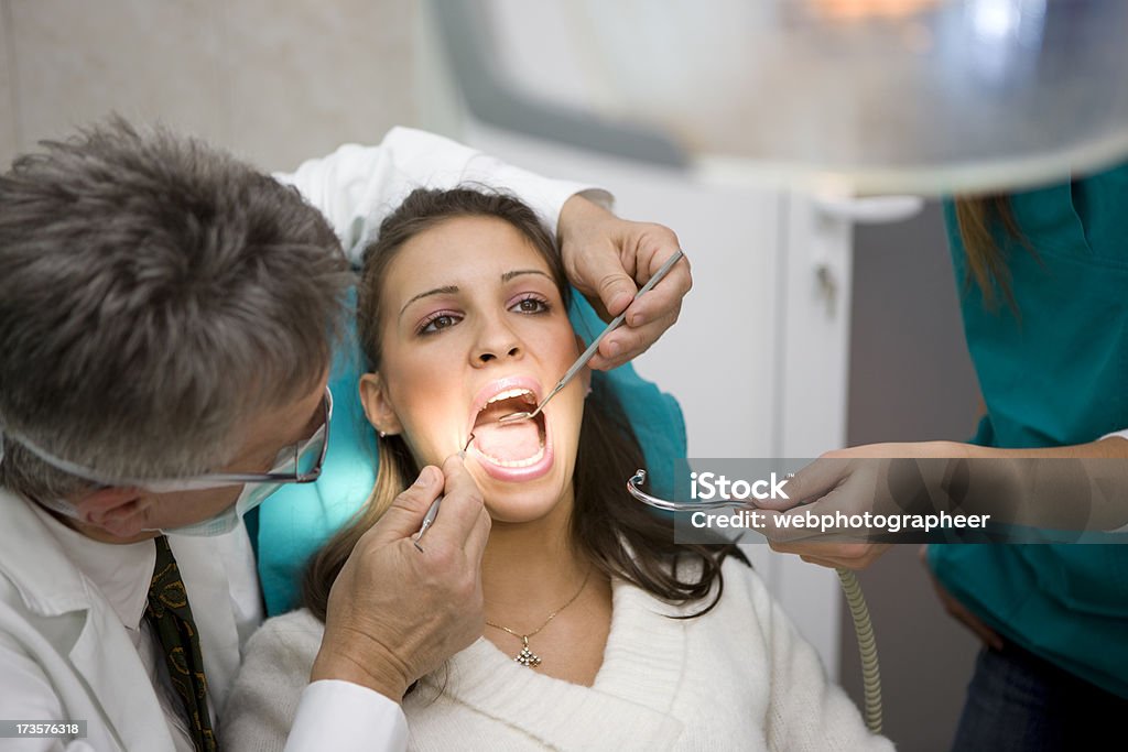 Exame dentário - Royalty-free Dentista Foto de stock