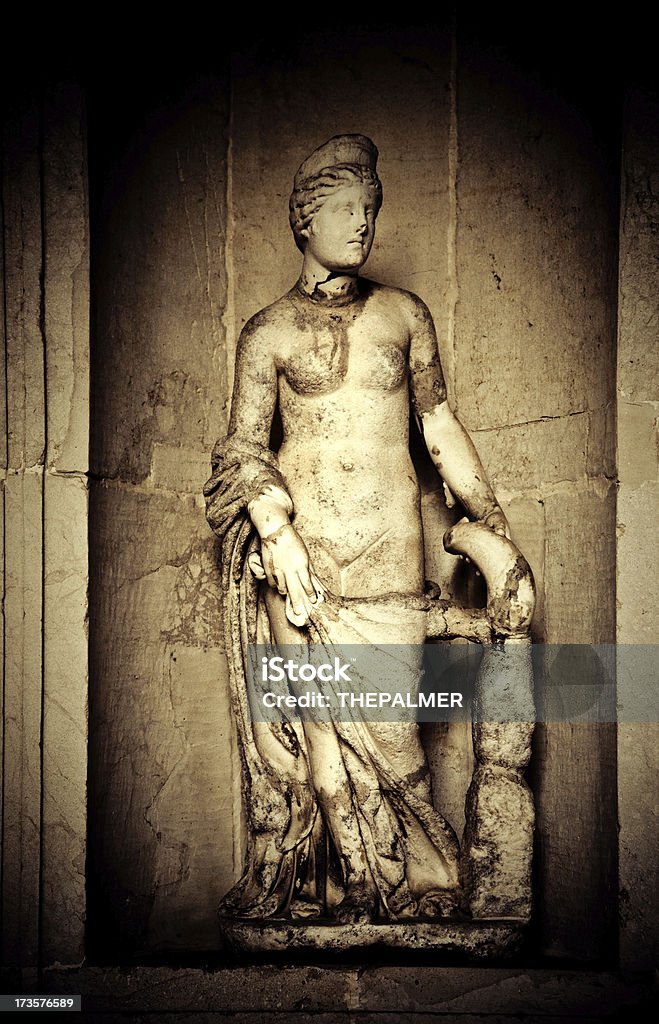 roman statue roman statue in a sevillian castle Ancient Stock Photo