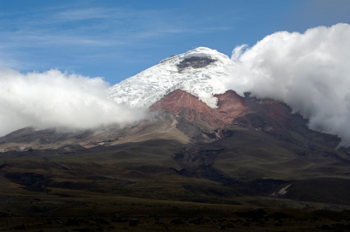 Andean landscapes near the Cayambe volcano