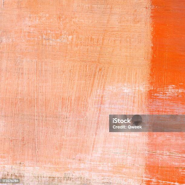Белый И Оранжевый Абстрактная Композиция — стоковые фотографии и другие картинки Multi-layered Paint - Multi-layered Paint, Абстрактный, Акриловая живопись