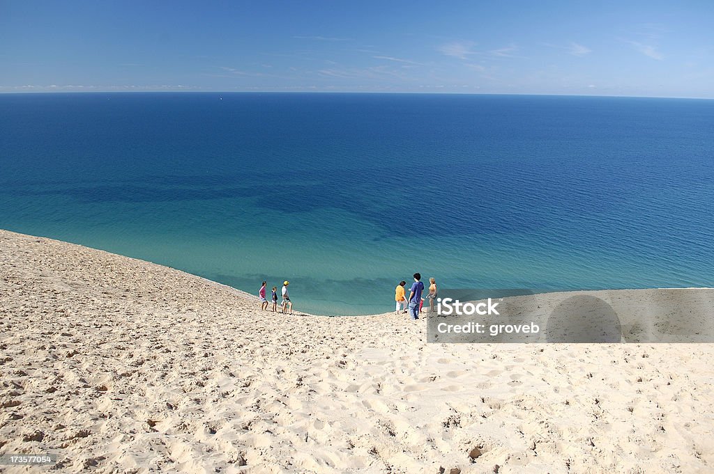 Le lac Michigan et la dune de sable - Photo de Lac libre de droits