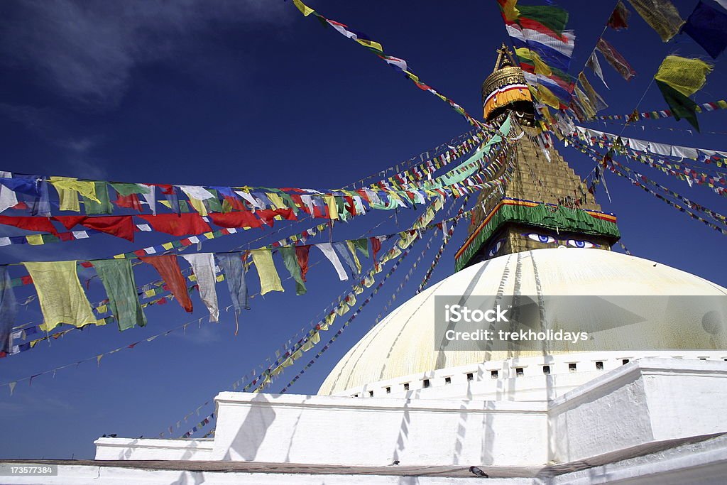 Stupa Boudhanath, Kathmandu - Zbiór zdjęć royalty-free (Buddyzm)