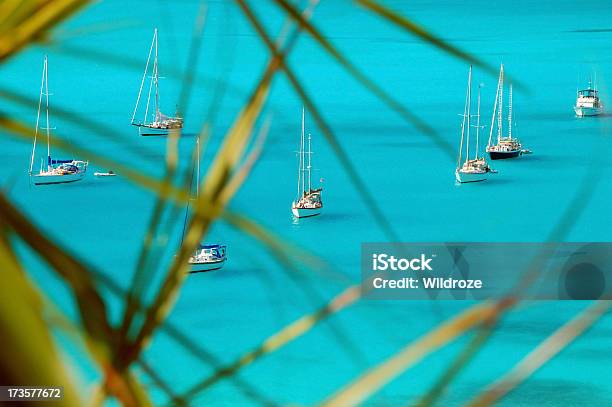 Vivid Turquoise Sea Stock Photo - Download Image Now - Bahamas, Exuma, Sailboat