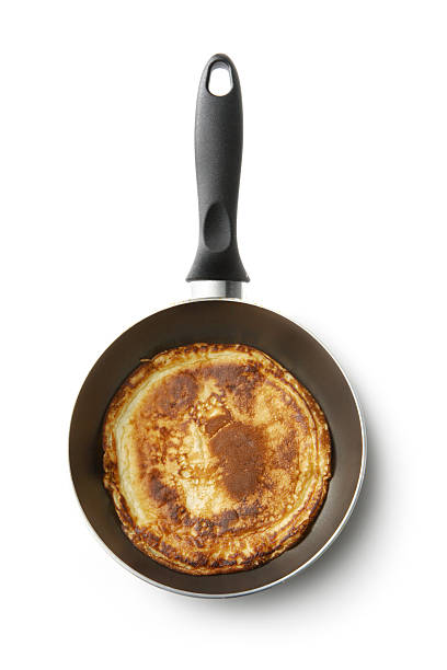 Plate with crepes stack, caled \