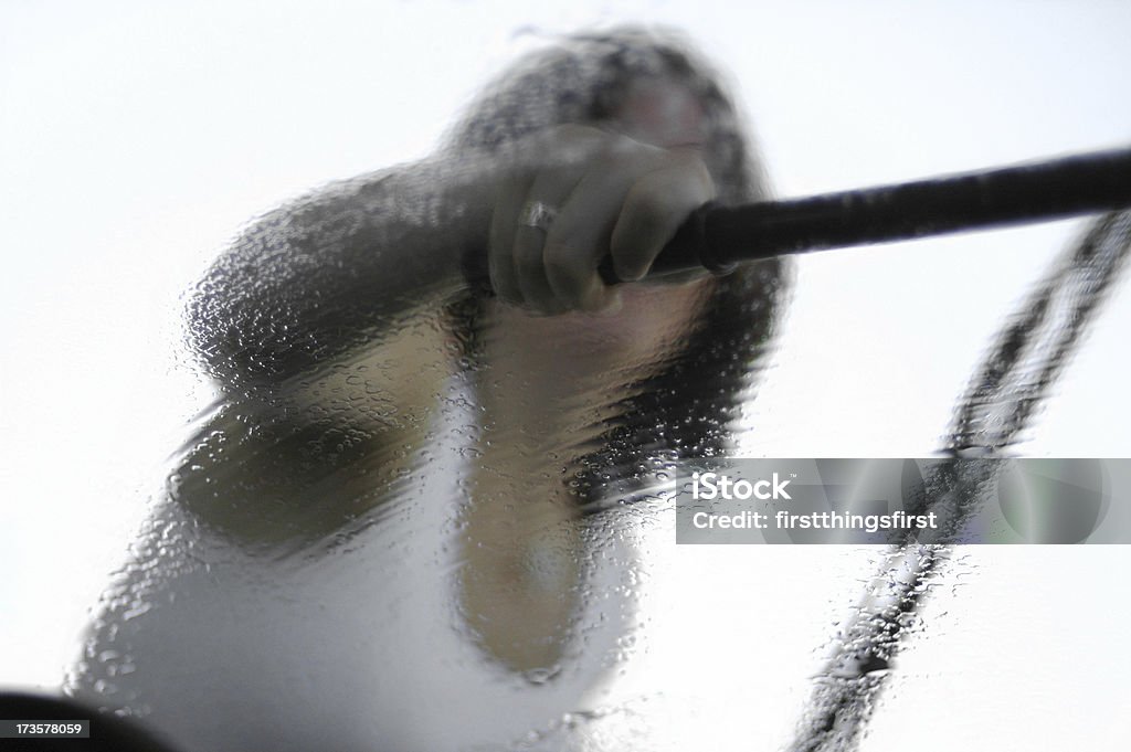 Fenster Reinigung - Lizenzfrei Abbürsten Stock-Foto