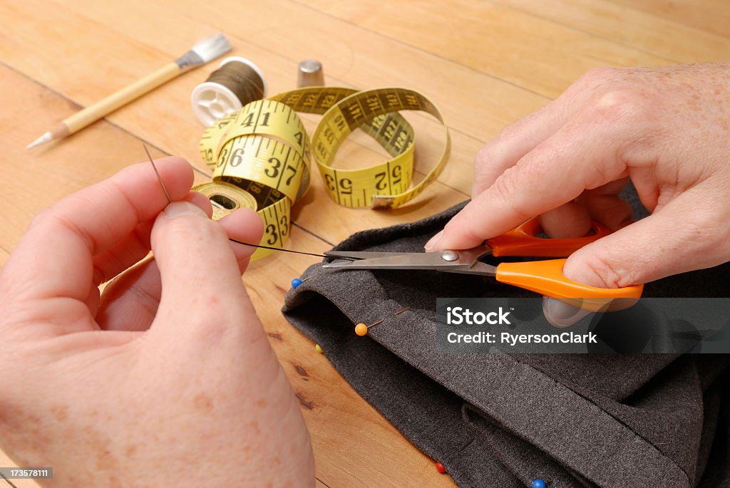 Nähen - Lizenzfrei Ansicht aus erhöhter Perspektive Stock-Foto