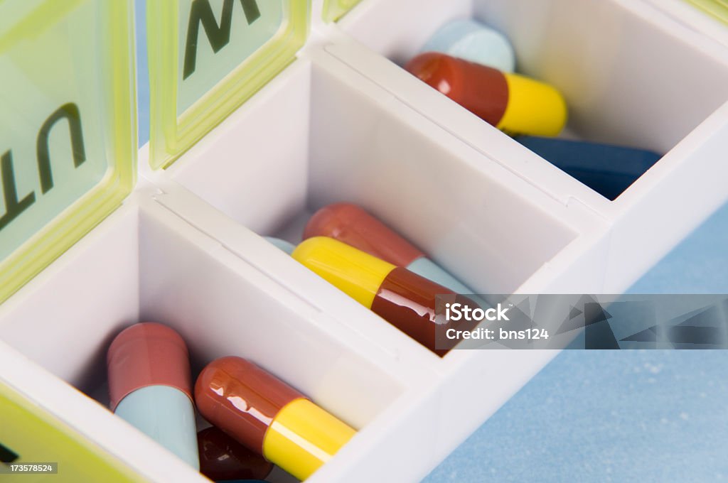 Tablettenschachtel - Lizenzfrei Antibiotikum Stock-Foto