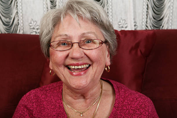 istock Happy senior woman 173578639