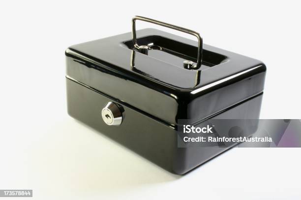 Cash Box Locked Stock Photo - Download Image Now - Cash Box, Key, Box - Container