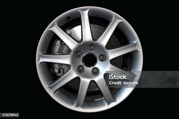 Alloy Car Wheel Stock Photo - Download Image Now - Alloy, Alloy Wheel, Black Background