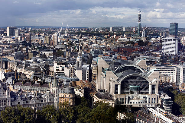 istock Aerial View of London England 173579091
