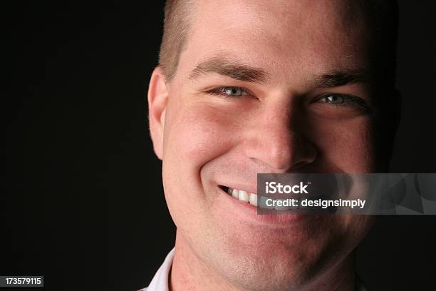 Adult Man Smiling Stock Photo - Download Image Now - Adult, American Culture, Casual Clothing