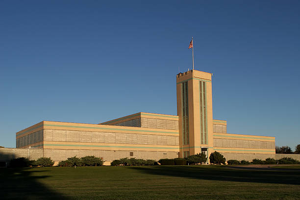 istock American Art Deco Factory Building 173579308