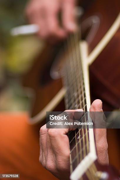 Guitar Player Stock Photo - Download Image Now - Adult, Art, Arts Culture and Entertainment