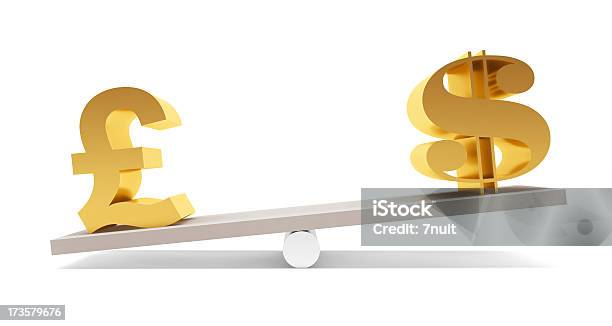 Pound Und Dollar Auf Das Gleichgewicht Stockfoto und mehr Bilder von Abstrakt - Abstrakt, Amerikanische Währung, Bankgeschäft