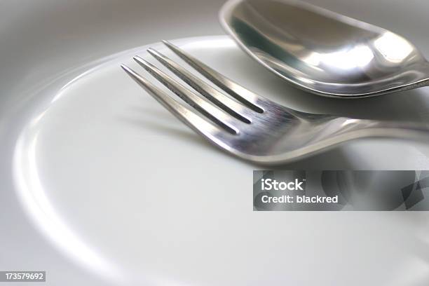 Tableware On Plate Stock Photo - Download Image Now - Breakfast, Caterer, Cafe