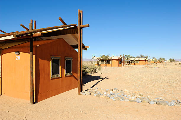 istock Bungalows in the desert 173579810