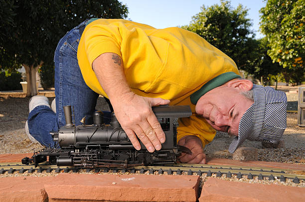 istock Fixing Derailed Locomotive 173580004