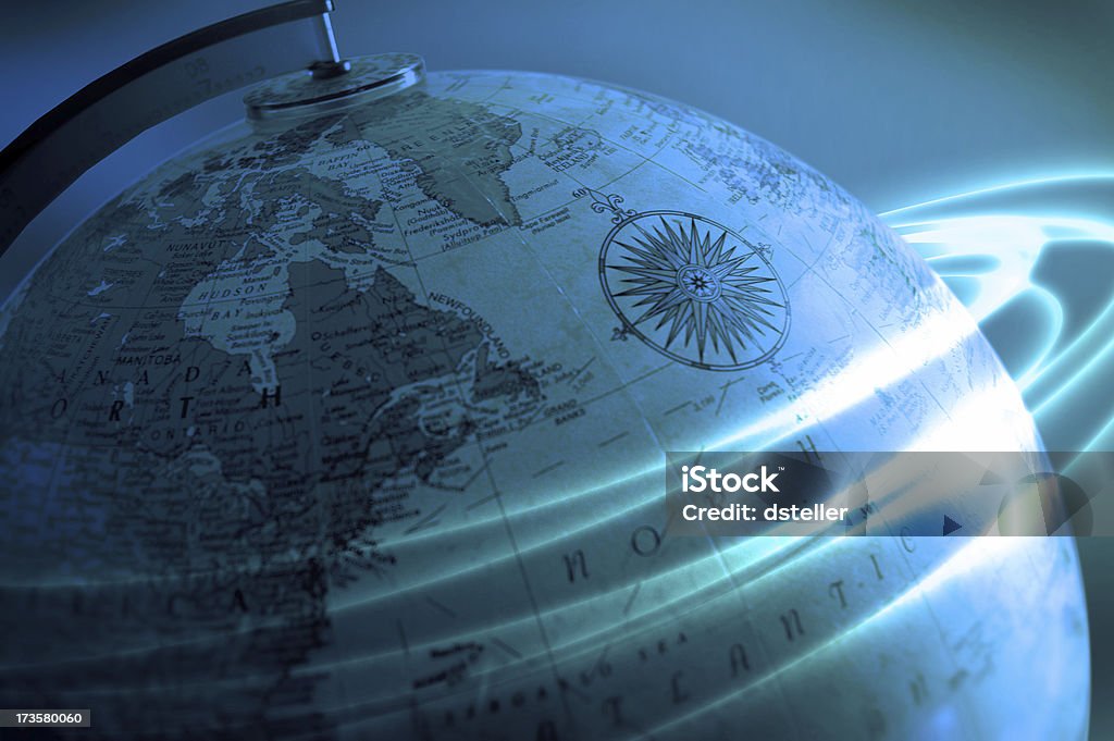 Business globale-Blu Verde - Foto stock royalty-free di Globo terrestre