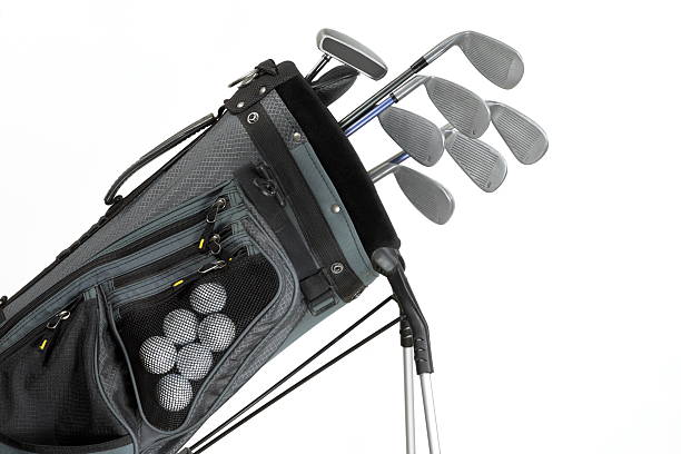 istock A set of golf clubs on a white background 173580145