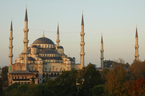The famous Blue Mosque in Istanbul.