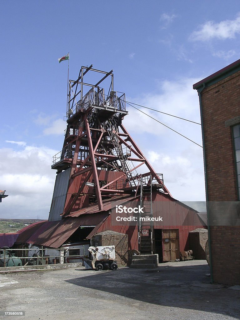 Welsh à la tête de la mine de charbon - Photo de Ascenseur libre de droits