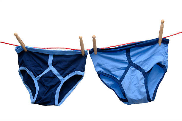 istock retro male underwear isolated  on washing laundry line 173580700
