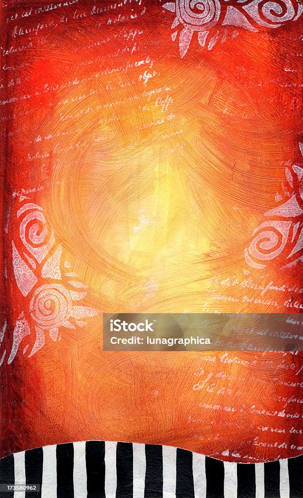스트라이프, Swirls 및 쓰기 - 로열티 프리 꽃무늬 스톡 사진