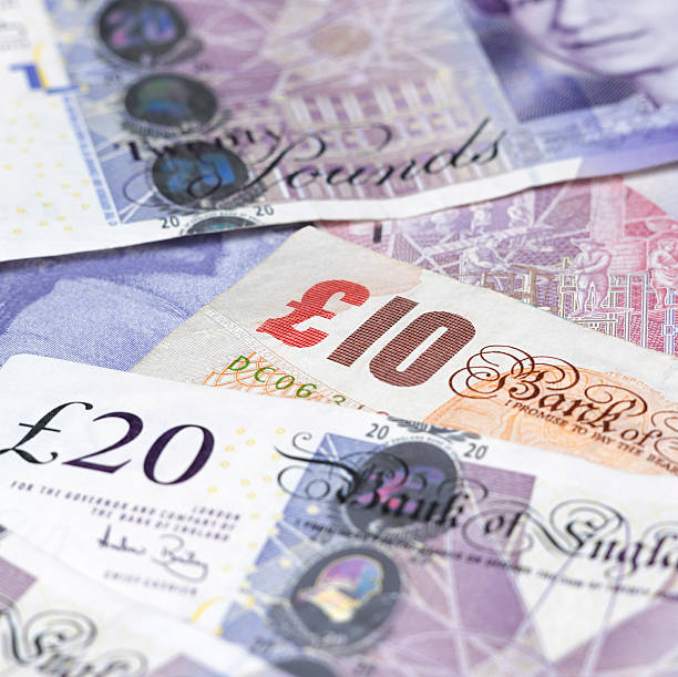 British currency notes  twenty pound note stock pictures, royalty-free photos & images