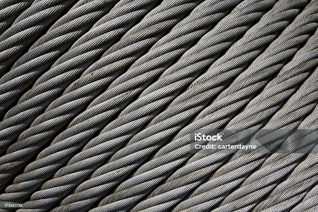 Industrial cabo como plano de fundo, textura - Foto de stock de Cabo de Arame royalty-free